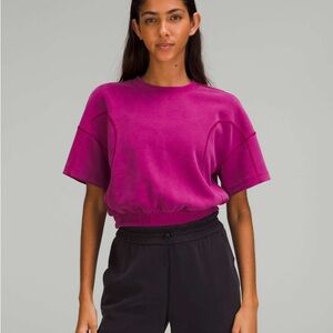 NWT! Lululemon Softstreme Gathered Tee, Magenta Purple